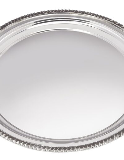 Pewter salver gadroon