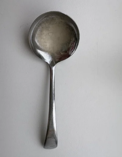 Serving spoon before